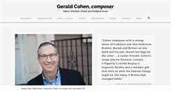 Desktop Screenshot of geraldcohenmusic.com